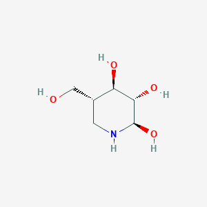 molecular formula C6H13NO4 B1249776 (2r,3s,4r,5r)-5-(Hydroxymethyl)piperidine-2,3,4-Triol 
