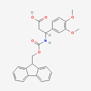 3-(3,4-dimethoxyphenyl)-3-{[(9H-fluoren-9-ylmethoxy)carbonyl]amino}propanoic acid