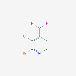 2-Bromo-3-chloro-4-(difluoromethyl)pyridine