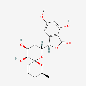 molecular formula C19H22O8 B1249781 Aigialospirol 