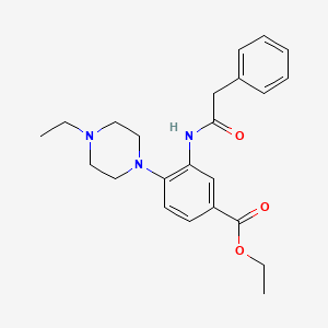 Ethyl 4-(4-ethylpiperazin-1-yl)-3-[(phenylacetyl)amino]benzoate