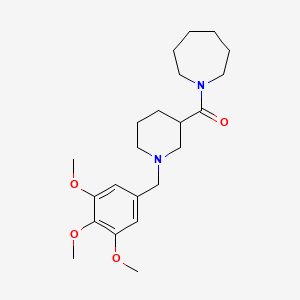 molecular formula C22H34N2O4 B12497859 Azepan-1-yl[1-(3,4,5-trimethoxybenzyl)piperidin-3-yl]methanone 