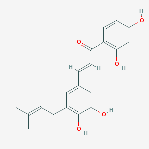molecular formula C20H20O5 B1249790 5-Prenylbutein 