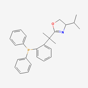 (4S)-2-[1-[2-(Diphenylphosphino)phenyl]-1-methylethyl]-4,5-dihydro-4-(1-methylethyl)oxazole