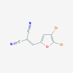 2-[(4,5-Dibromofuran-2-yl)methylidene]propanedinitrile