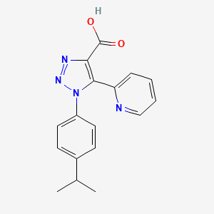 1-[4-(propan-2-yl)phenyl]-5-(pyridin-2-yl)-1H-1,2,3-triazole-4-carboxylic acid