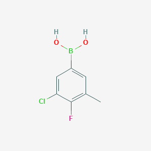 molecular formula C7H7BClFO2 B12497930 (3-Chloro-4-fluoro-5-methylphenyl)boronic acid 