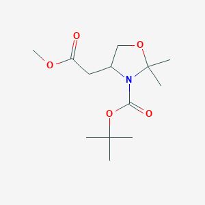 Methyl (R)-3-Boc-2,2-dimethyloxazolidine-4-acetate