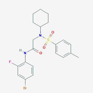 N-(4-bromo-2-fluorophenyl)-N~2~-cyclohexyl-N~2~-[(4-methylphenyl)sulfonyl]glycinamide