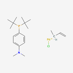 molecular formula C20H35ClNPPd B12497997 but-1-ene;chloropalladium(1+);4-ditert-butylphosphanyl-N,N-dimethylaniline 