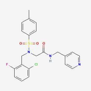 N~2~-(2-chloro-6-fluorobenzyl)-N~2~-[(4-methylphenyl)sulfonyl]-N-(pyridin-4-ylmethyl)glycinamide