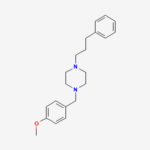 1-[(4-Methoxyphenyl)methyl]-4-(3-phenylpropyl)piperazine