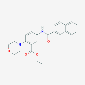 Ethyl 2-(morpholin-4-yl)-5-[(naphthalen-2-ylcarbonyl)amino]benzoate