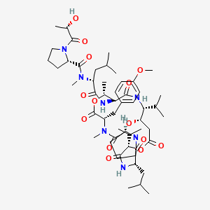 molecular formula C53H83N7O14 B1249808 Tamandarin B 