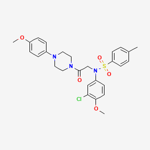 N-(3-chloro-4-methoxyphenyl)-N-{2-[4-(4-methoxyphenyl)piperazin-1-yl]-2-oxoethyl}-4-methylbenzenesulfonamide