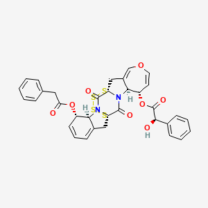 molecular formula C34H28N2O8S4 B1249813 Emethallicin B 