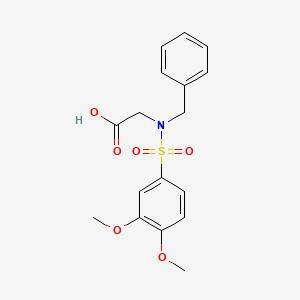 N-benzyl-N-[(3,4-dimethoxyphenyl)sulfonyl]glycine