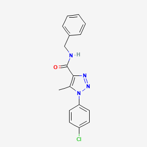 N-benzyl-1-(4-chlorophenyl)-5-methyl-1H-1,2,3-triazole-4-carboxamide