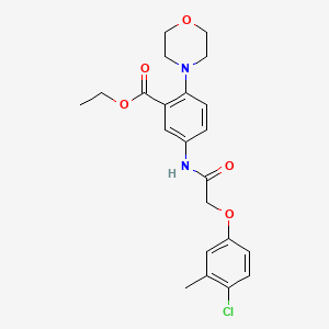 Ethyl 5-{[(4-chloro-3-methylphenoxy)acetyl]amino}-2-(morpholin-4-yl)benzoate