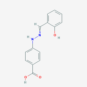 4-{2-[(2-Hydroxyphenyl)methylidene]hydrazin-1-yl}benzoic acid