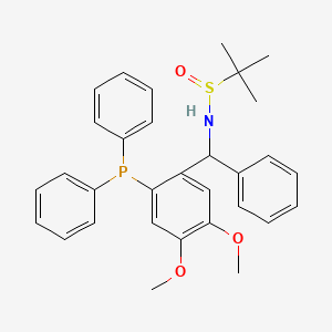 N-{[2-(diphenylphosphanyl)-4,5-dimethoxyphenyl](phenyl)methyl}-2-methylpropane-2-sulfinamide