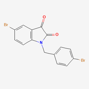 5-Bromo-1-[(4-bromophenyl)methyl]indole-2,3-dione