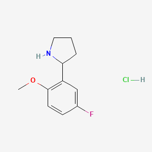 2-(5-Fluoro-2-methoxyphenyl)pyrrolidine hydrochloride