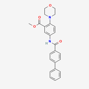 Methyl 5-[(biphenyl-4-ylcarbonyl)amino]-2-(morpholin-4-yl)benzoate