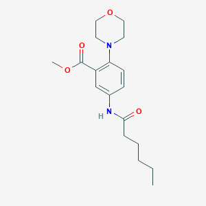 Methyl 5-(hexanoylamino)-2-(morpholin-4-yl)benzoate