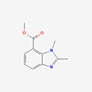 molecular formula C11H12N2O2 B12498366 Methyl 1,2-dimethyl-1H-benzo[d]imidazole-7-carboxylate 