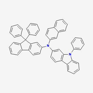 molecular formula C53H36N2 B12498414 N-(9,9-Diphenyl-9H-fluoren-2-yl)-N-(naphthalen-2-yl)-9-phenyl-9H-carbazol-2-amine 