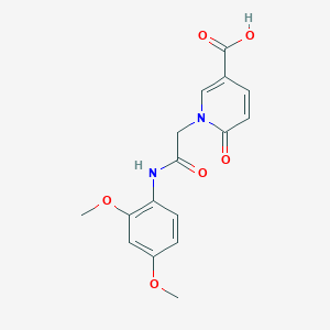 1-{2-[(2,4-Dimethoxyphenyl)amino]-2-oxoethyl}-6-oxo-1,6-dihydropyridine-3-carboxylic acid