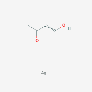 molecular formula C5H8AgO2 B12498512 4-Hydroxypent-3-en-2-one silver 