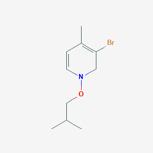 molecular formula C10H16BrNO B12498537 3-Bromo-1-isobutoxy-4-methyl-1,2-dihydropyridine 