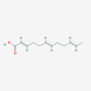 molecular formula C12H18O2 B1249855 十二碳-2,6,10-三烯酸 
