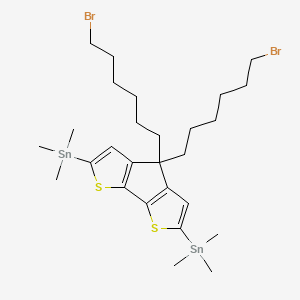 [7,7-bis(6-bromohexyl)-10-trimethylstannyl-3,11-dithiatricyclo[6.3.0.02,6]undeca-1(8),2(6),4,9-tetraen-4-yl]-trimethylstannane