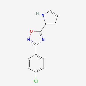 3-(4-chlorophenyl)-5-(1H-pyrrol-2-yl)-1,2,4-oxadiazole