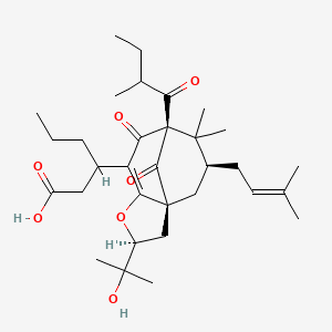 molecular formula C32H48O7 B1249865 sundaicumone B 