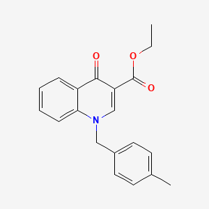 molecular formula C20H19NO3 B12498652 Ethyl 1-(4-methylbenzyl)-4-oxo-1,4-dihydroquinoline-3-carboxylate 