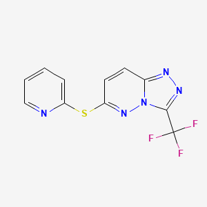 1,2,4-Triazolo[4,3-b]pyridazine, 3-trifluoromethyl-6-(2-pyridylthio)-