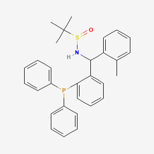 N-{[2-(diphenylphosphanyl)phenyl](2-methylphenyl)methyl}-2-methylpropane-2-sulfinamide