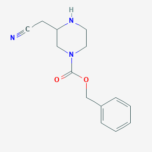 Benzyl 3-(cyanomethyl)piperazine-1-carboxylate