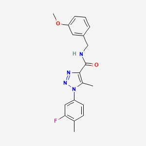 1-(3-fluoro-4-methylphenyl)-N-(3-methoxybenzyl)-5-methyl-1H-1,2,3-triazole-4-carboxamide