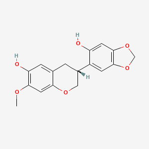 molecular formula C17H16O6 B1249874 希尔德加醇 