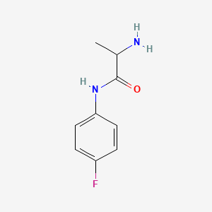 molecular formula C9H11FN2O B12498740 2-amino-N-(4-fluorophenyl)propanamide 