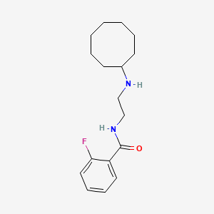 N-[2-(cyclooctylamino)ethyl]-2-fluorobenzamide