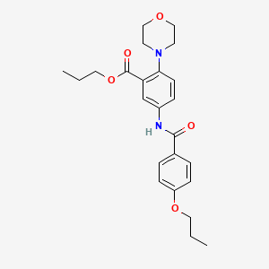 Propyl 2-(morpholin-4-yl)-5-{[(4-propoxyphenyl)carbonyl]amino}benzoate