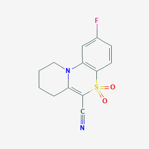 2-Fluoro-7,8,9,10-tetrahydropyrido[2,1-c][1,4]benzothiazine-6-carbonitrile 5,5-dioxide