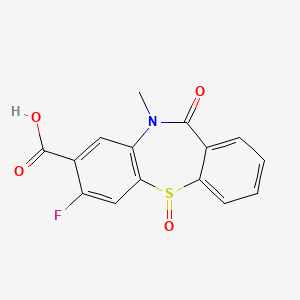 2-fluoro-5-methyl-6,11-dioxobenzo[b][1,4]benzothiazepine-3-carboxylic acid