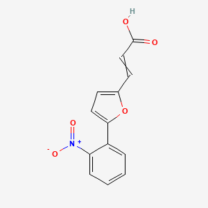 molecular formula C13H9NO5 B12498876 3-[5-(2-Nitrophenyl)furan-2-yl]prop-2-enoic acid 